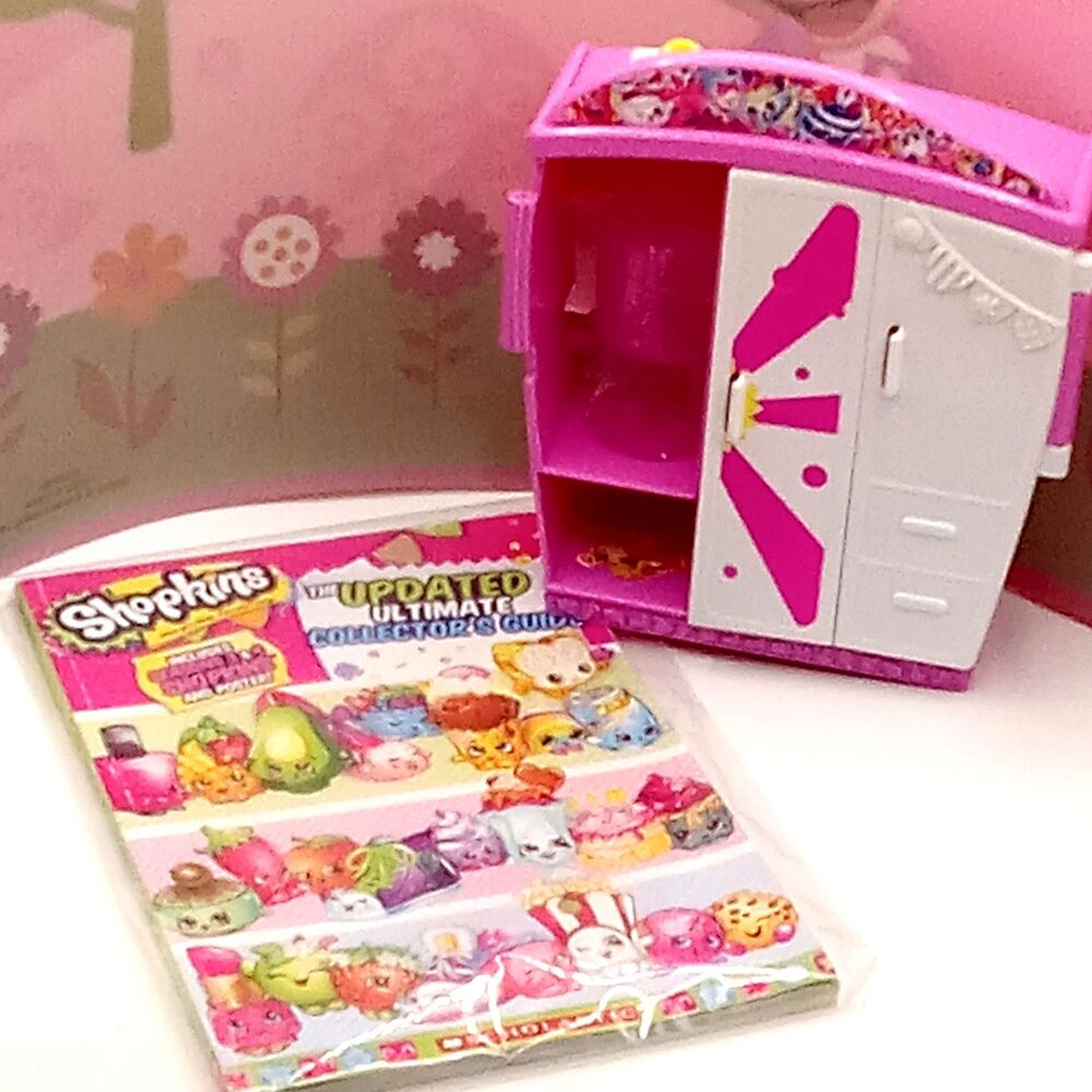 SHOPKINS LOT Style Me Wardrobe Playset PARTS ONLY & Collector's Guide w/poster